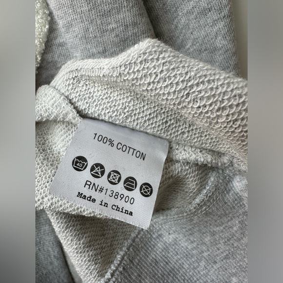 Shiraleah 100% Cotton Fleece “Weekend” Sweatshirt - Light Heather Grey - Medium - Picture 8 of 8